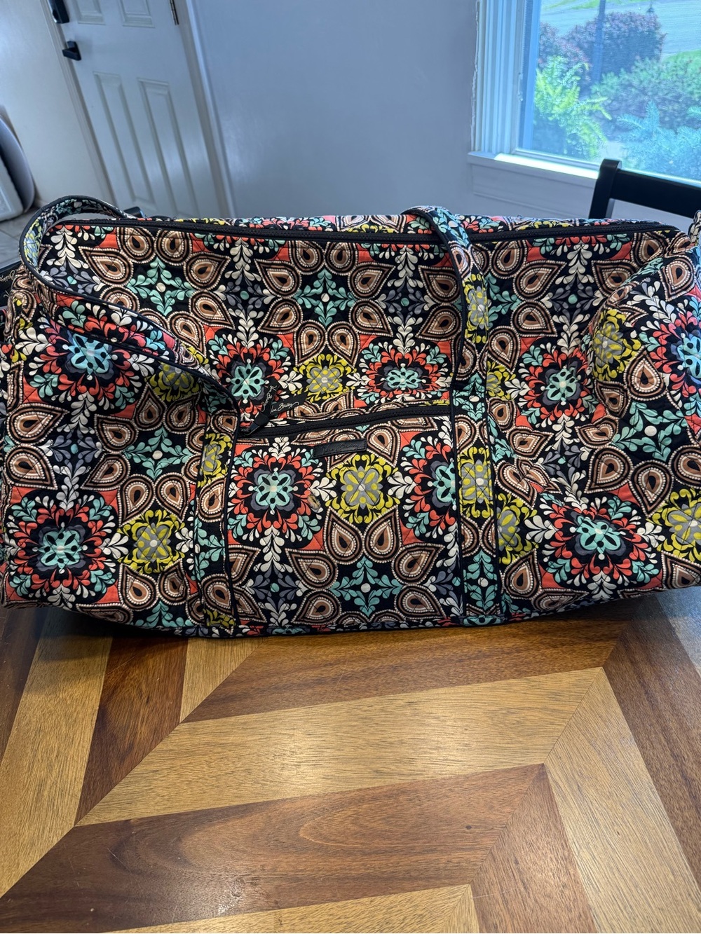 Vera Bradley Sierra Quilted Weekender Large Duffel retired FLAW